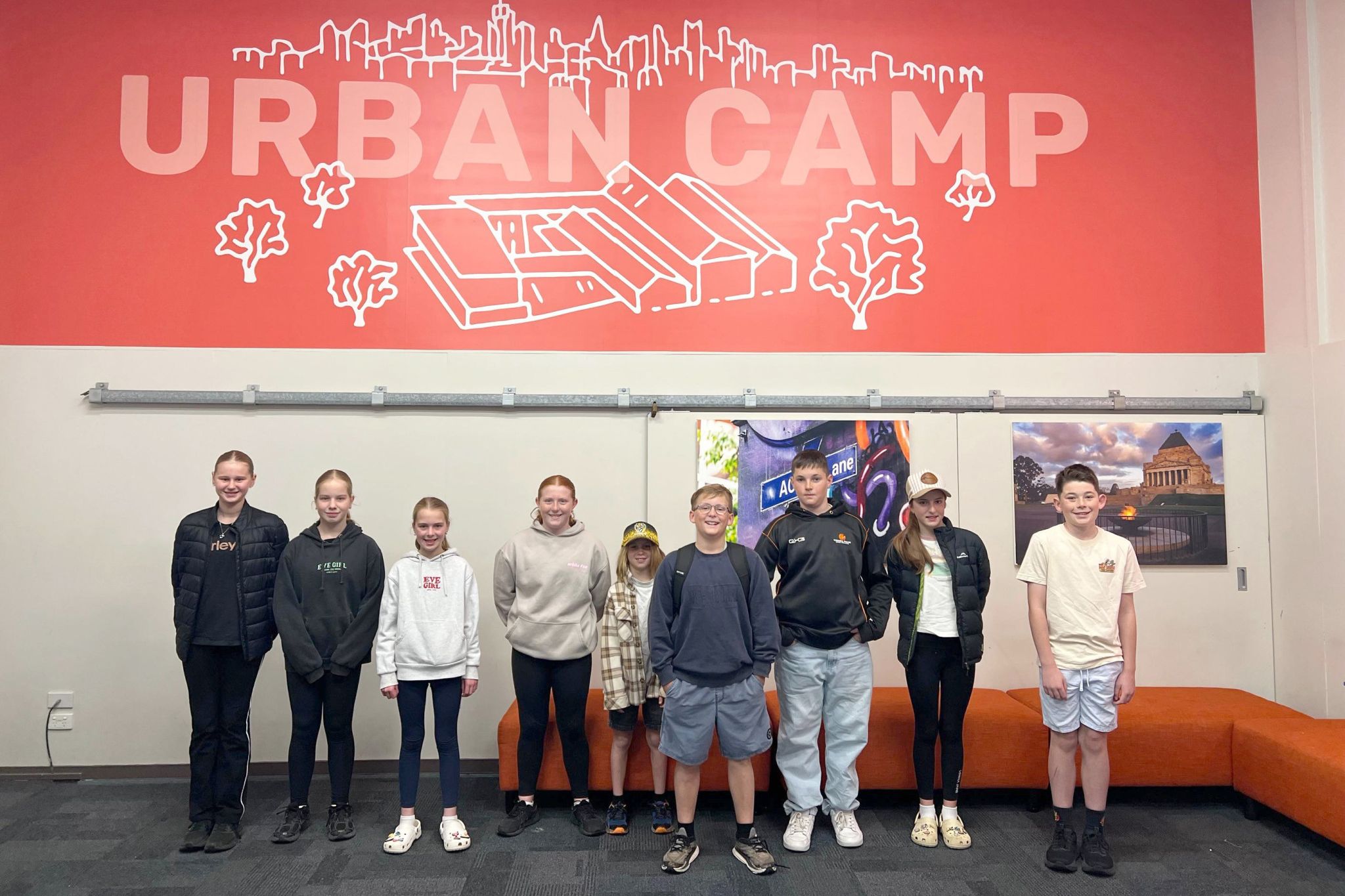 St Joseph's Primary School students pictured during their Melbourne Camp.