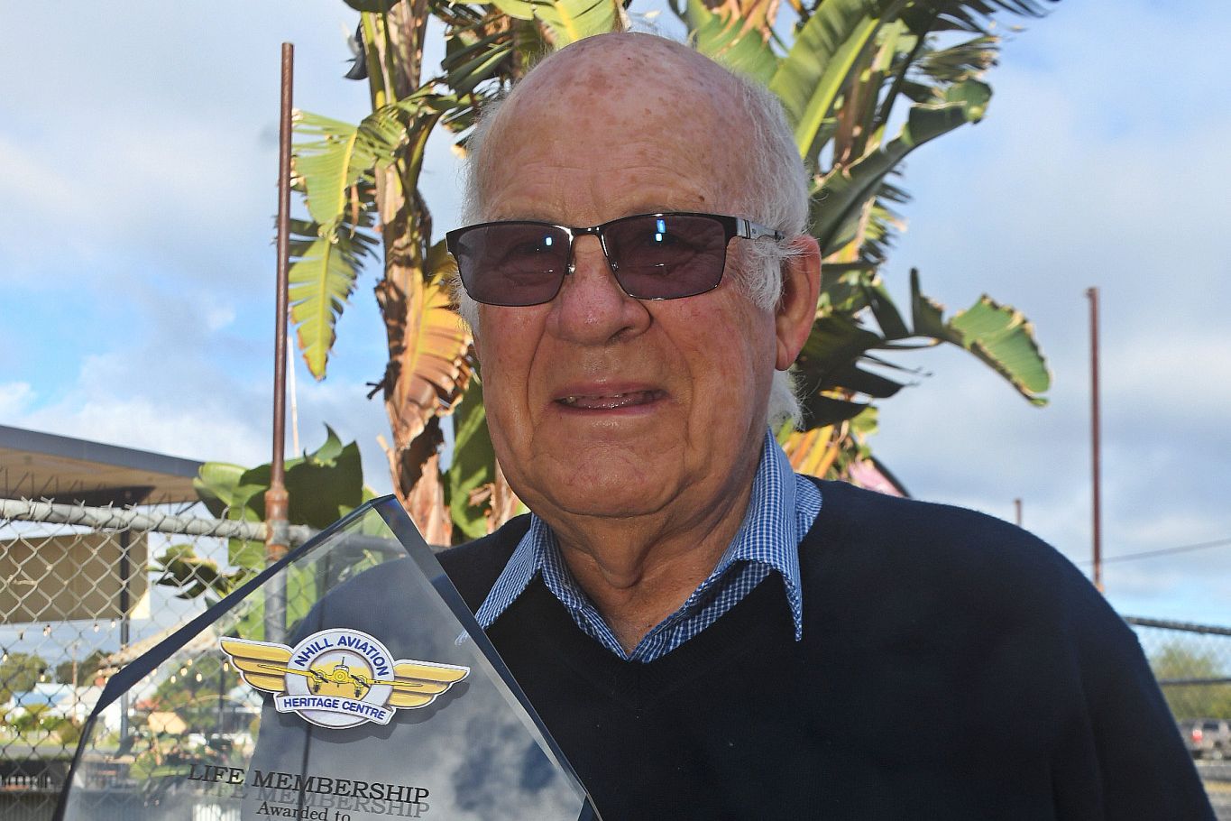 Decades of dedication to preserving Nhill’s aviation heritage have earned Graham Drage a life membership of the Nhill Aviation Heritage Centre.
