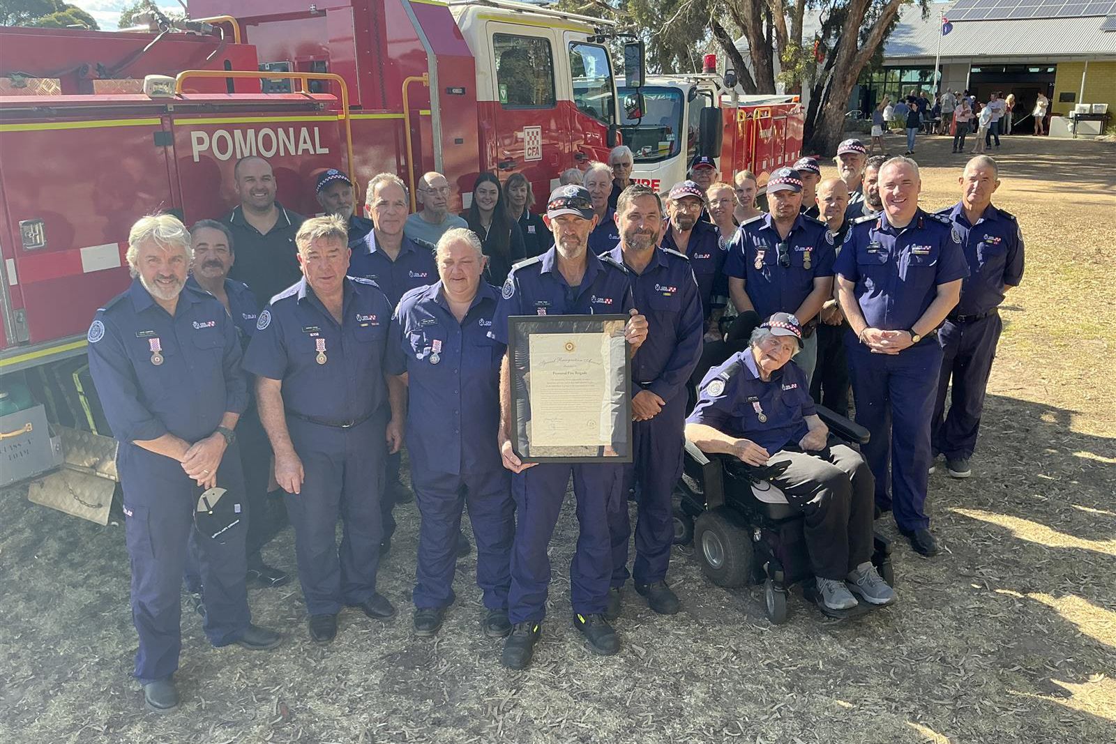 Pomonal CFA brigade has been recognised for its efforts.