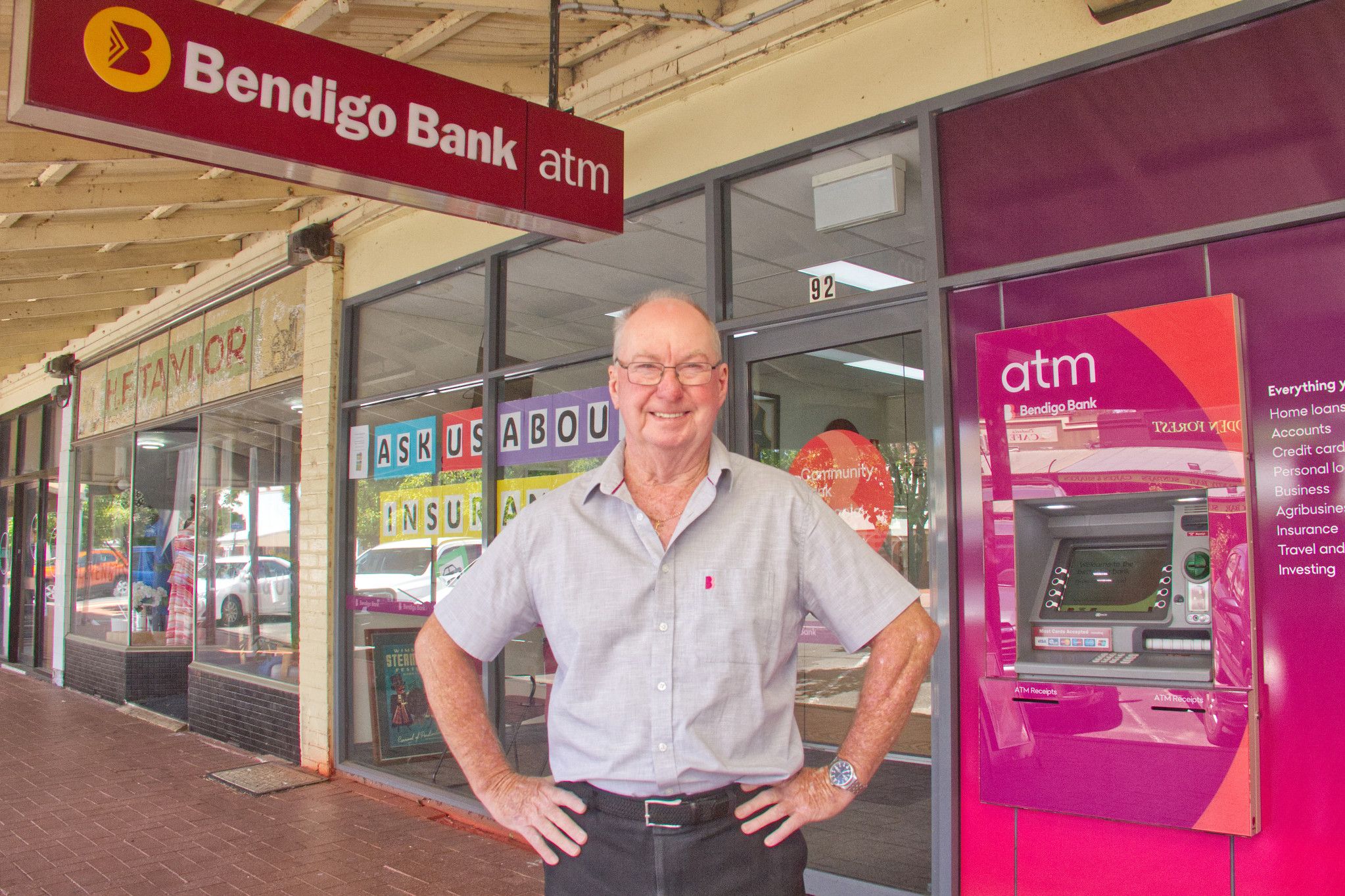 Soon-to-be-retired Dimboola Bendigo Bank branch manager, Wayne Anderson, has loved his near-20 years in the job, seeing the community benefit from loans, grants and relationship banking.