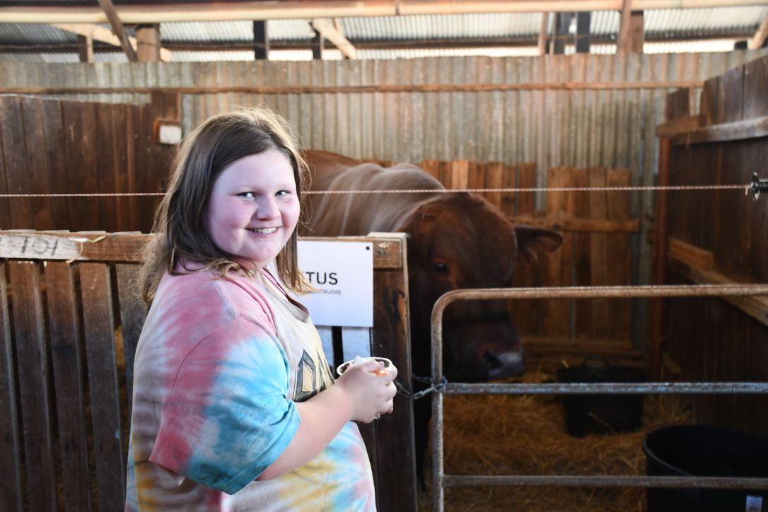 Horsham Show fans such as Mikayla, 11, pictured with her big friend Titus, will benefit from a $3000 community events grant.