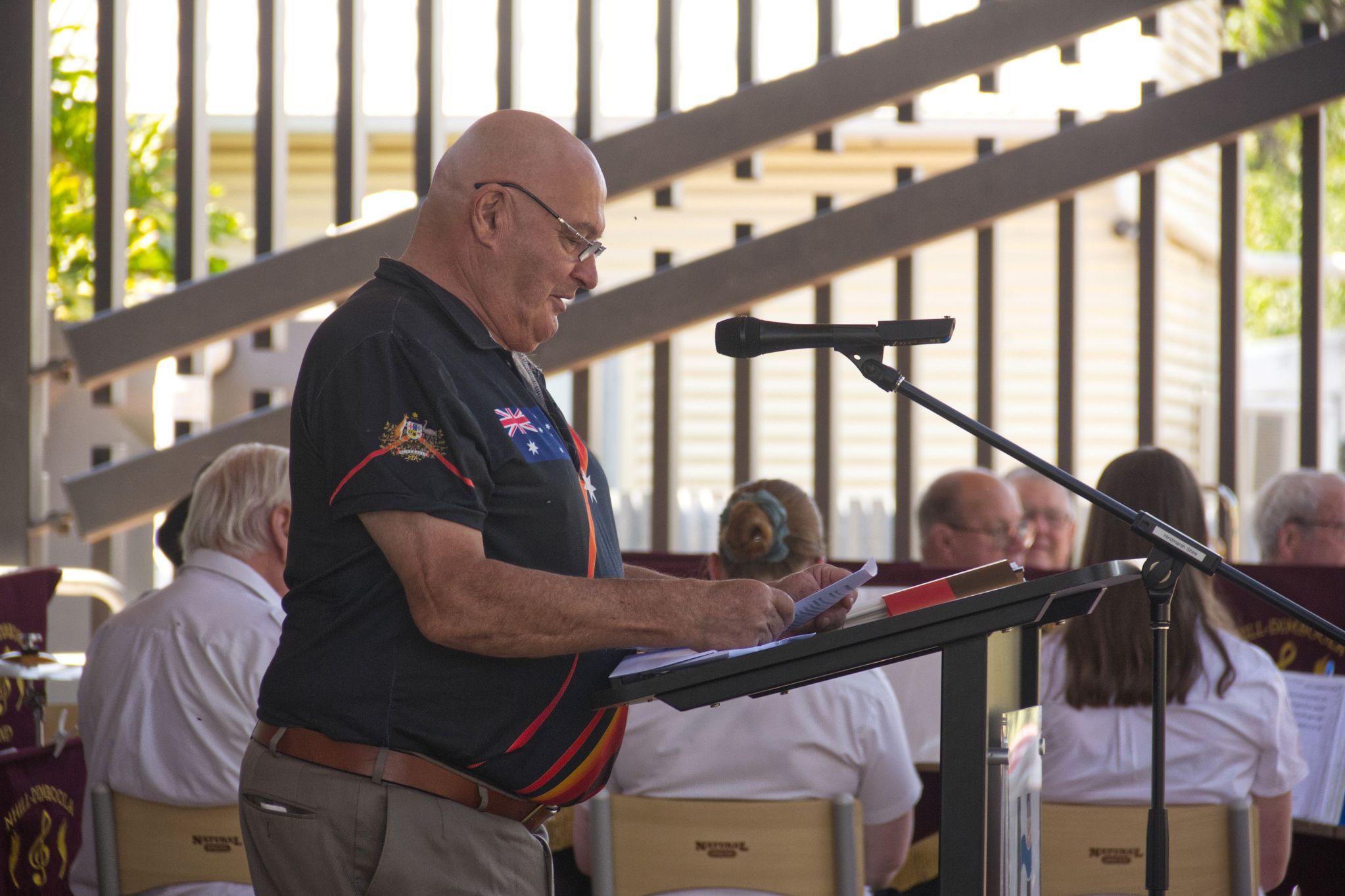 Hindmarsh mayor Ron Ismay at the recent Australia Day ceremony in Dimboola.