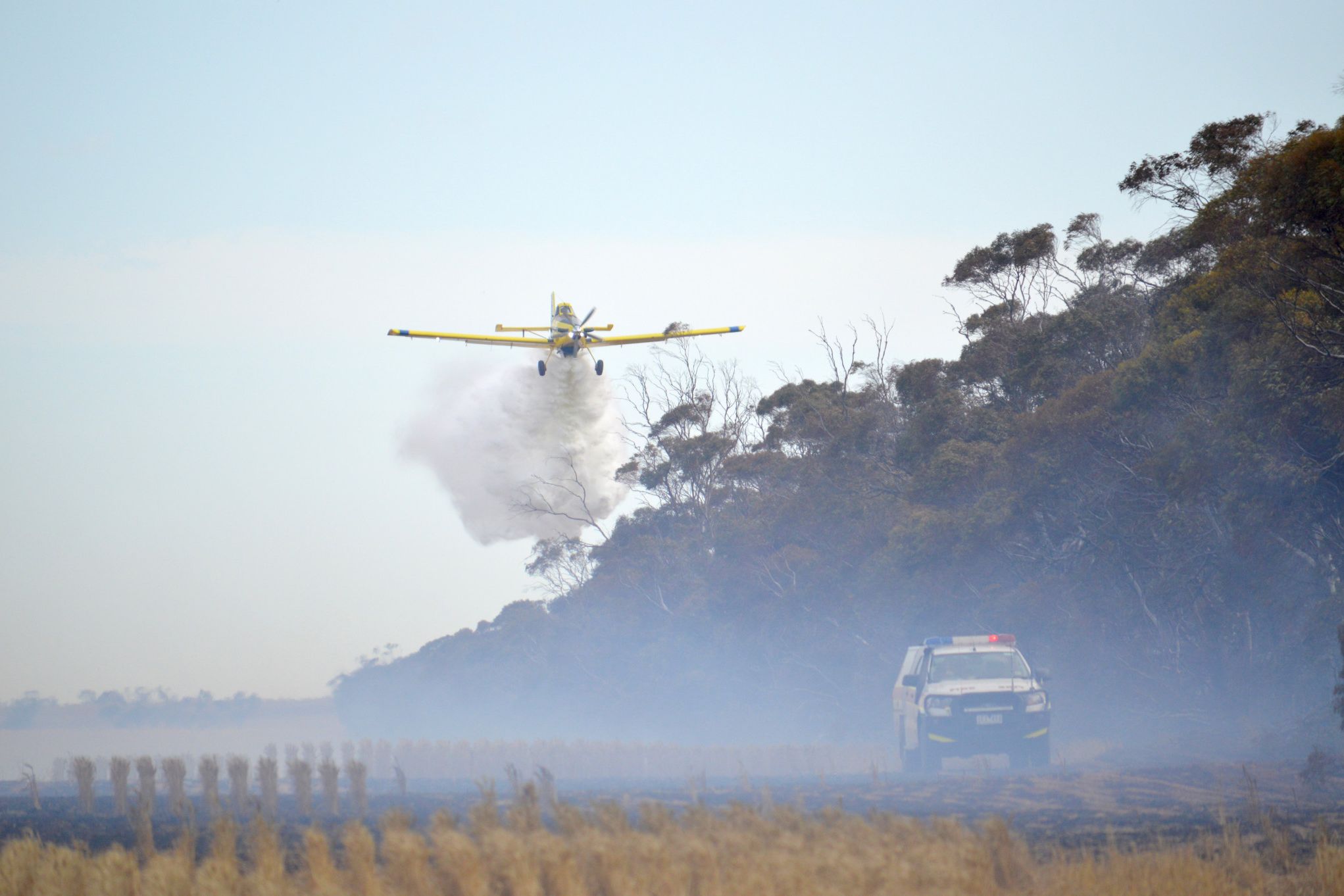 CFA requested air attack support to assist ground crews in Goyura on December 5. The fire burnt an estimated 306 hectares.