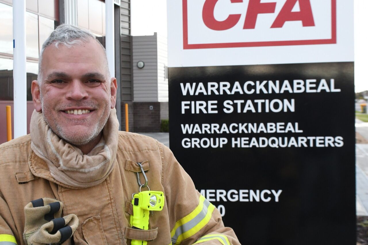 Warracknabeal CFA operational member Peter Orszulak is preparing to take on the Firefighter Stair Climb in September, raising funds for mental health and crisis support charities. Photo credit : David Ward