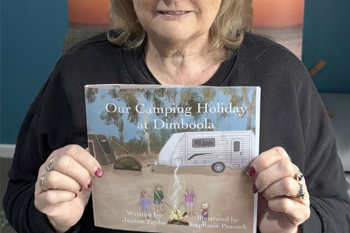 Janine Taylor&rsquo;s new children&rsquo;s book highlights an extended family&rsquo;s camping trip in various locations in and around Dimboola.