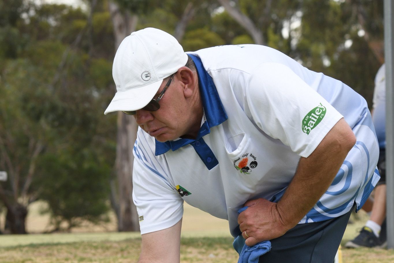 James Thomas delivers a bowl during Saturday's clash against Warracknabeal.