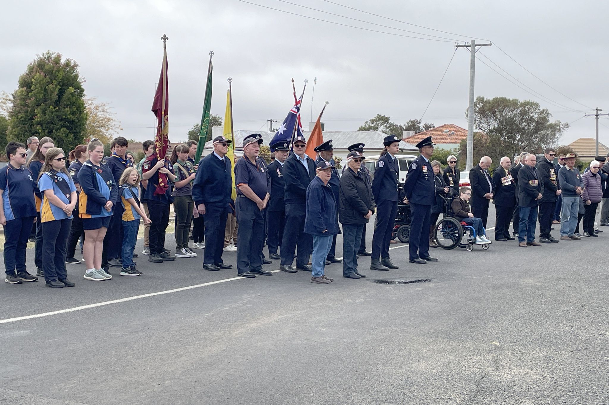 Girl Guides, Scouts and Cubs, emergency service members and veterans.