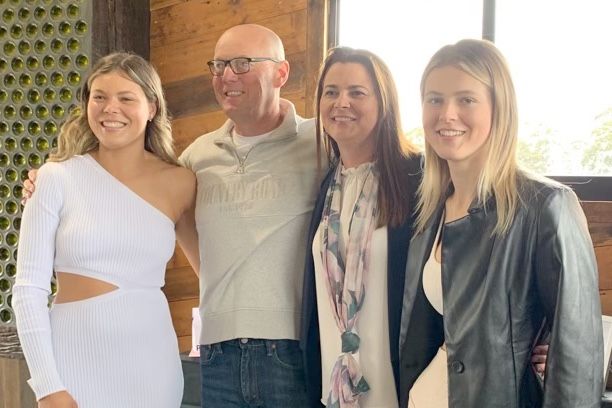 Hindmarsh Shire Council chief executive Monica Revell, with husband Jason, and daughters Olivia (far left) and Charlotte (far right)