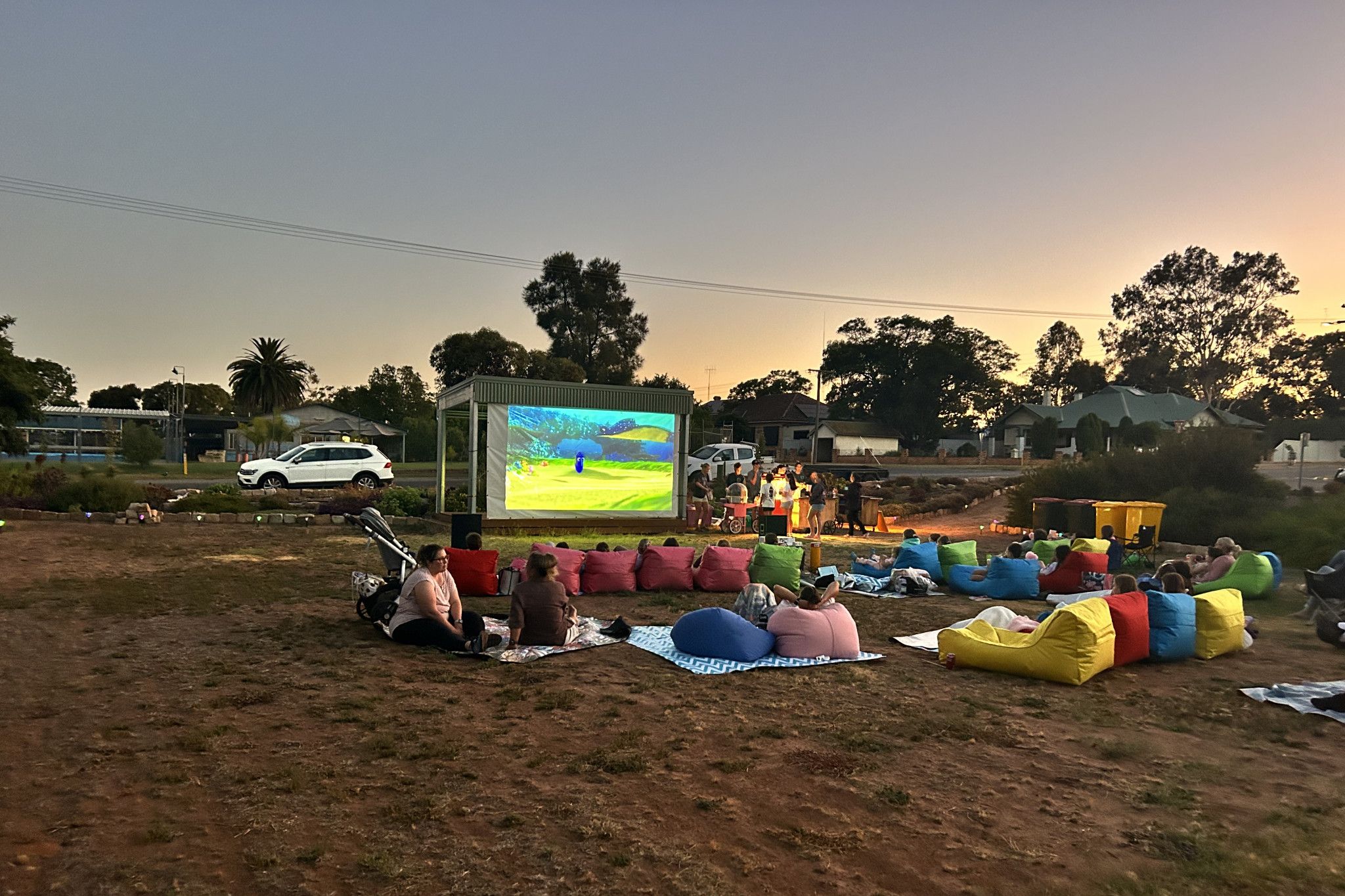Around 50 people attended the last movie night in February this year.