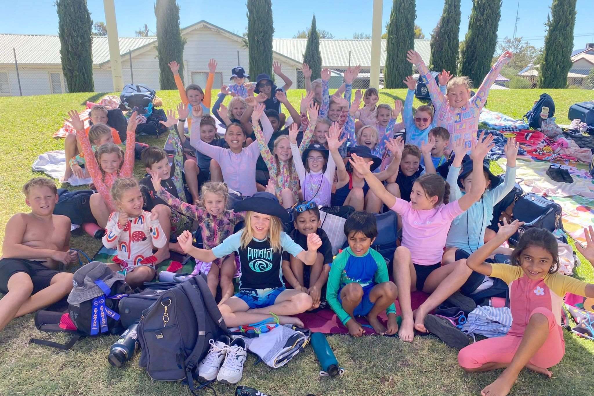 Students at St Joseph's School Hopetoun celebrated their annual program for swimming.