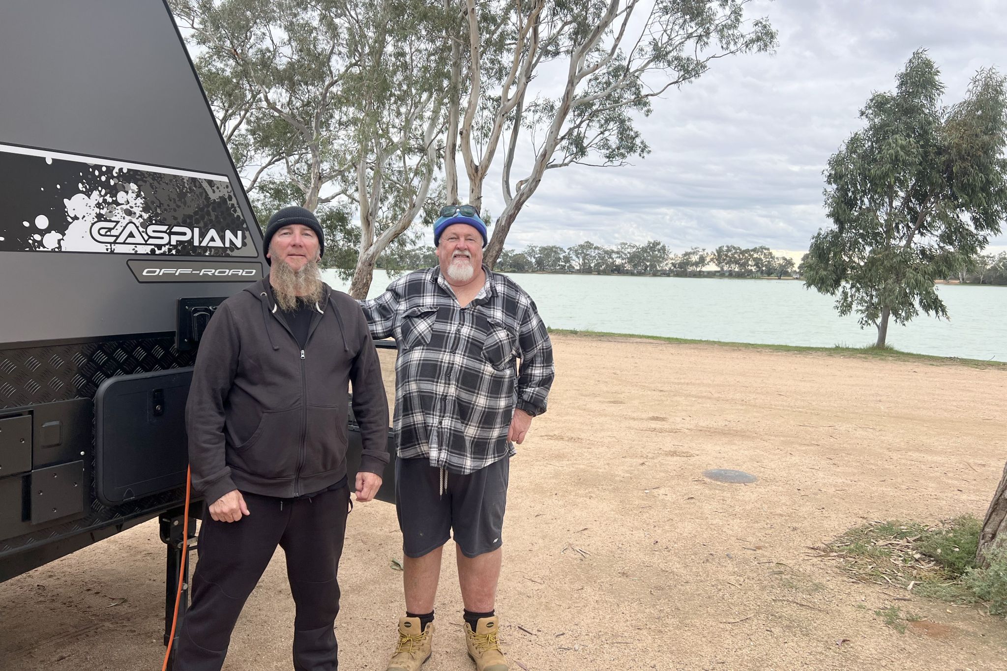 Tim Sexton from Rosebud and Peter Wright of Philip Island were enjoying their time at Lake Lascelles over the last few days, and they were both delighted to learn that the camping ground will soon have more powered sites for visitors.