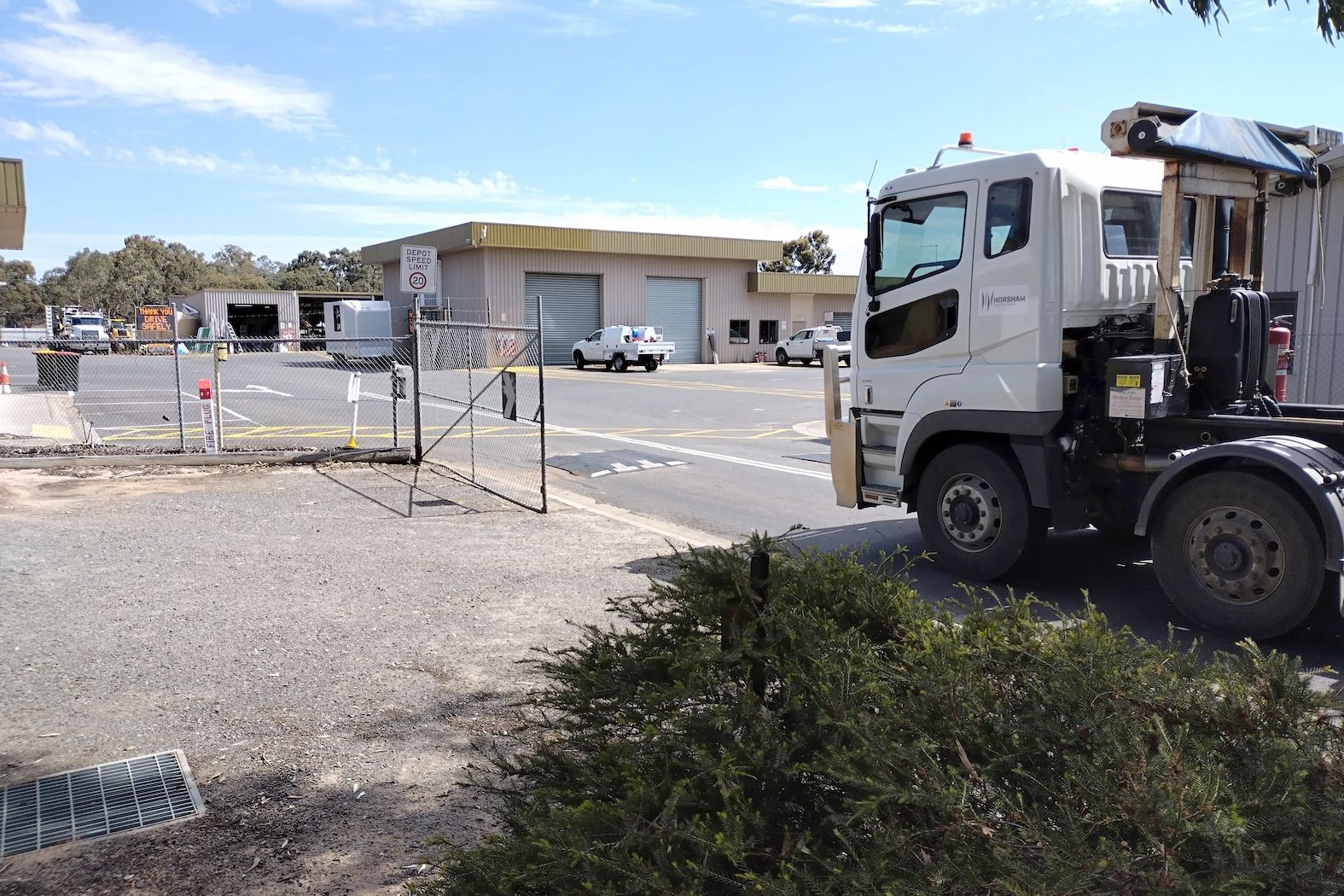 Horsham council depot in Selkirk Drive.