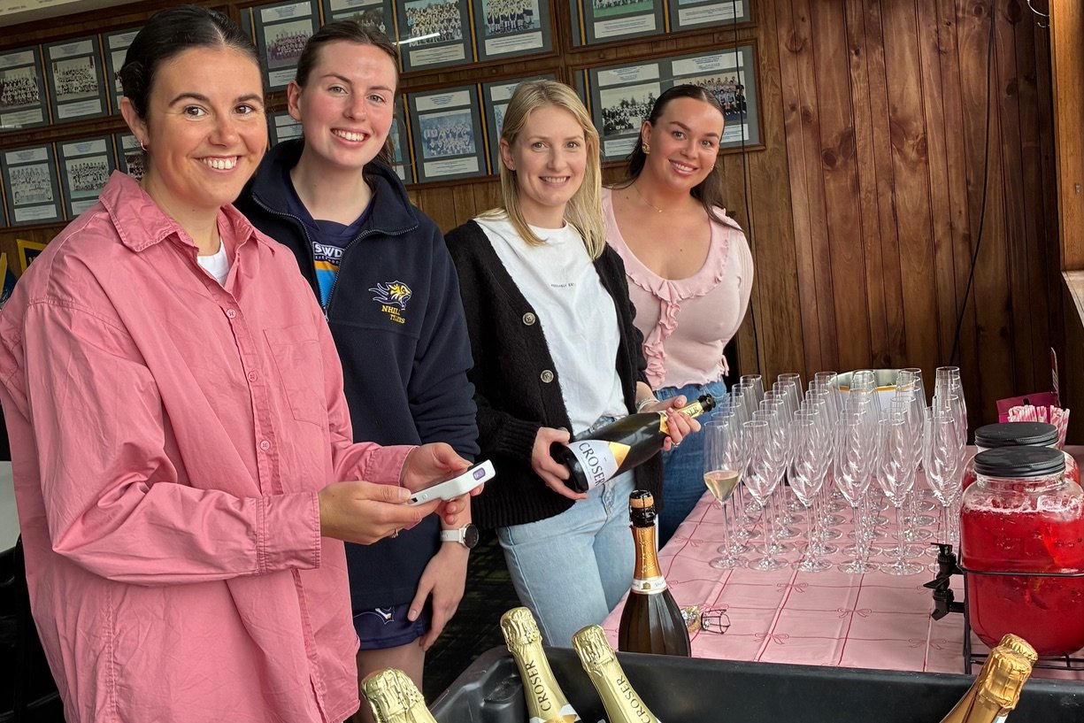 The Nhill Football Ladies Committee who organised the Ladies Day, Charlotte Foulds, Lucy Marshman, Jess Dahlenburg and Maddie Mellington.