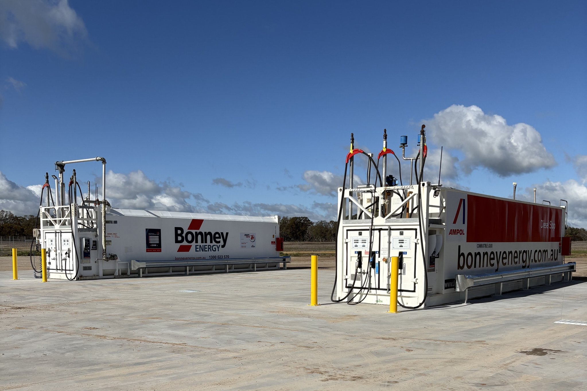 Bonney Energy&rsquo;s Ampol 24-Hour Diesel Stop is now operating on Burnt Creek Drive and is suitable for farm and trade vehicles, B-doubles, and road trains. Photo supplied.