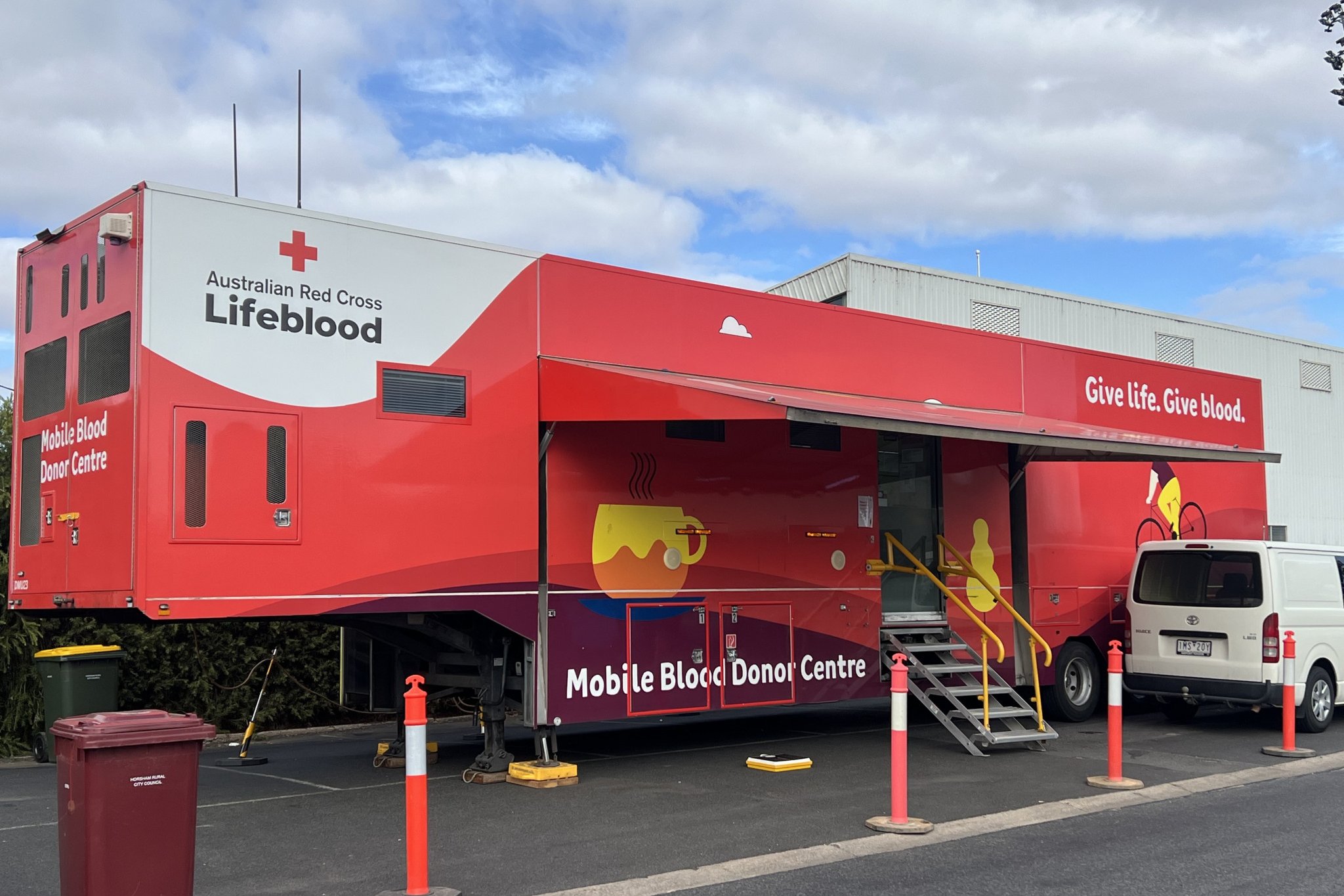 The lifeblood mobile donor unit will return to Horsham in mid-July for another two weeks. Photo: TAYYAAB MASROOR