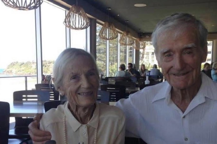 Pearle and Earle Eldridge on Pearle's 90th birthday.