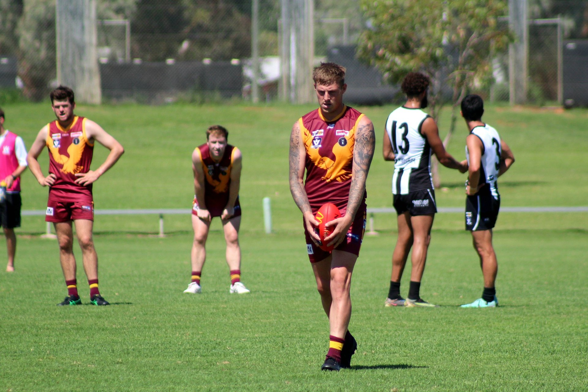 Most of the Eagles' new recruits will be available for selection this week, including Nick Lehman (pictured), who was impressive in his club's preseason hit-out against Merbein in the Sunraysia Football and Netball League.