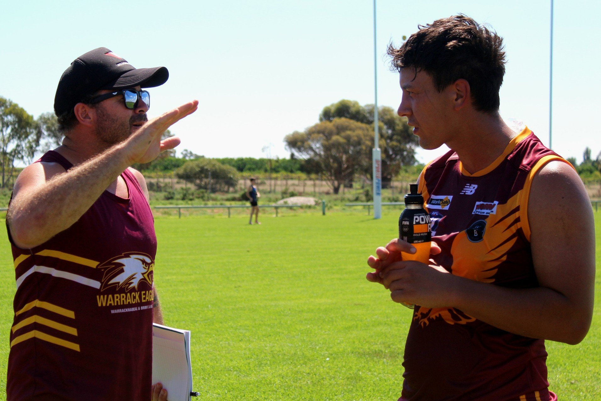 Coach of the Eagles, Kyle George (left) said his side will not be taking the opposition lightly this week.