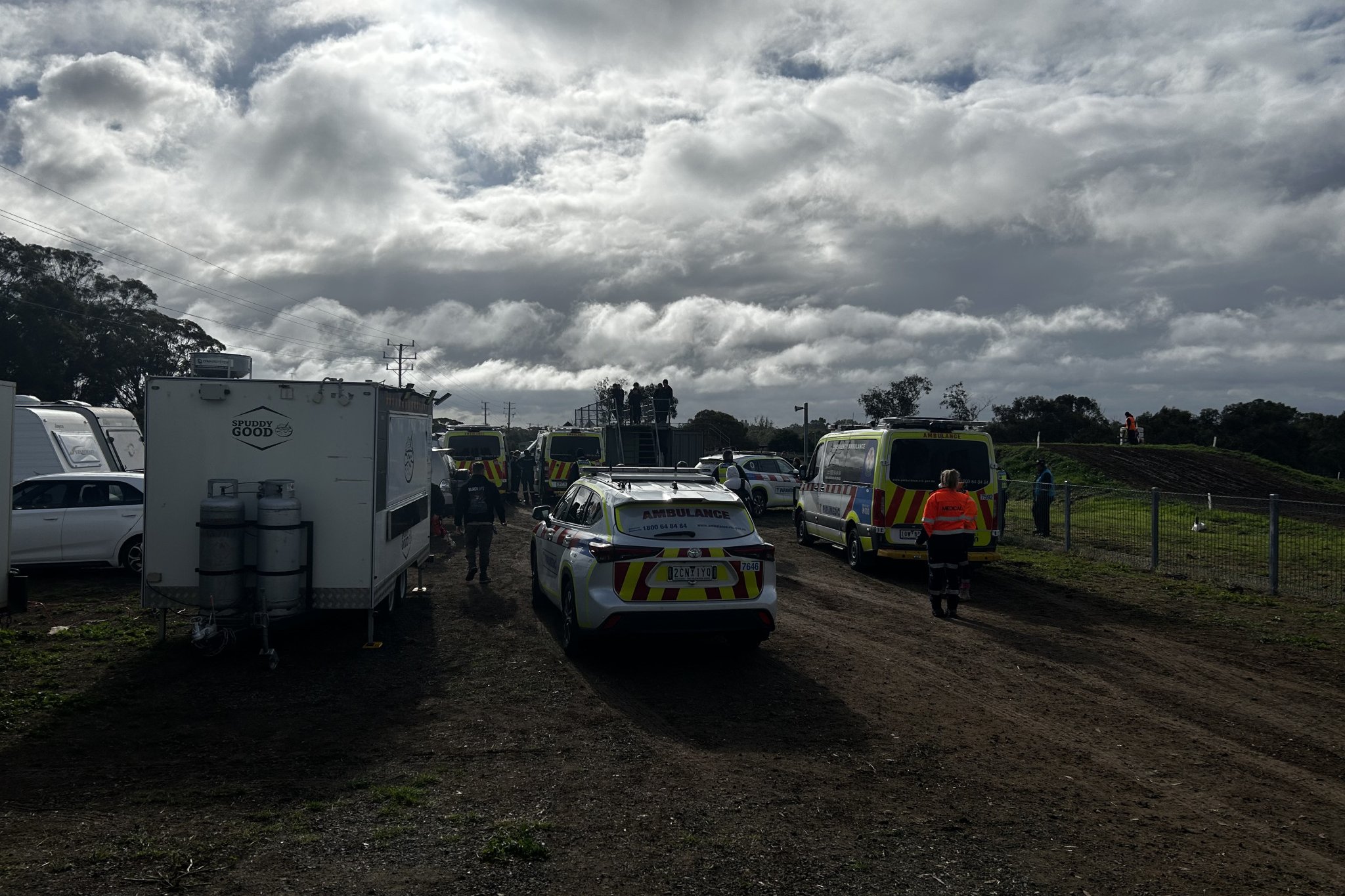 A 14-year-old is in critical condition at Melbourne's Royal Children's Hospital after a collision at the Junior Victorian Motocross Championships, held at Horsham Motorcycle Club in Dooen.