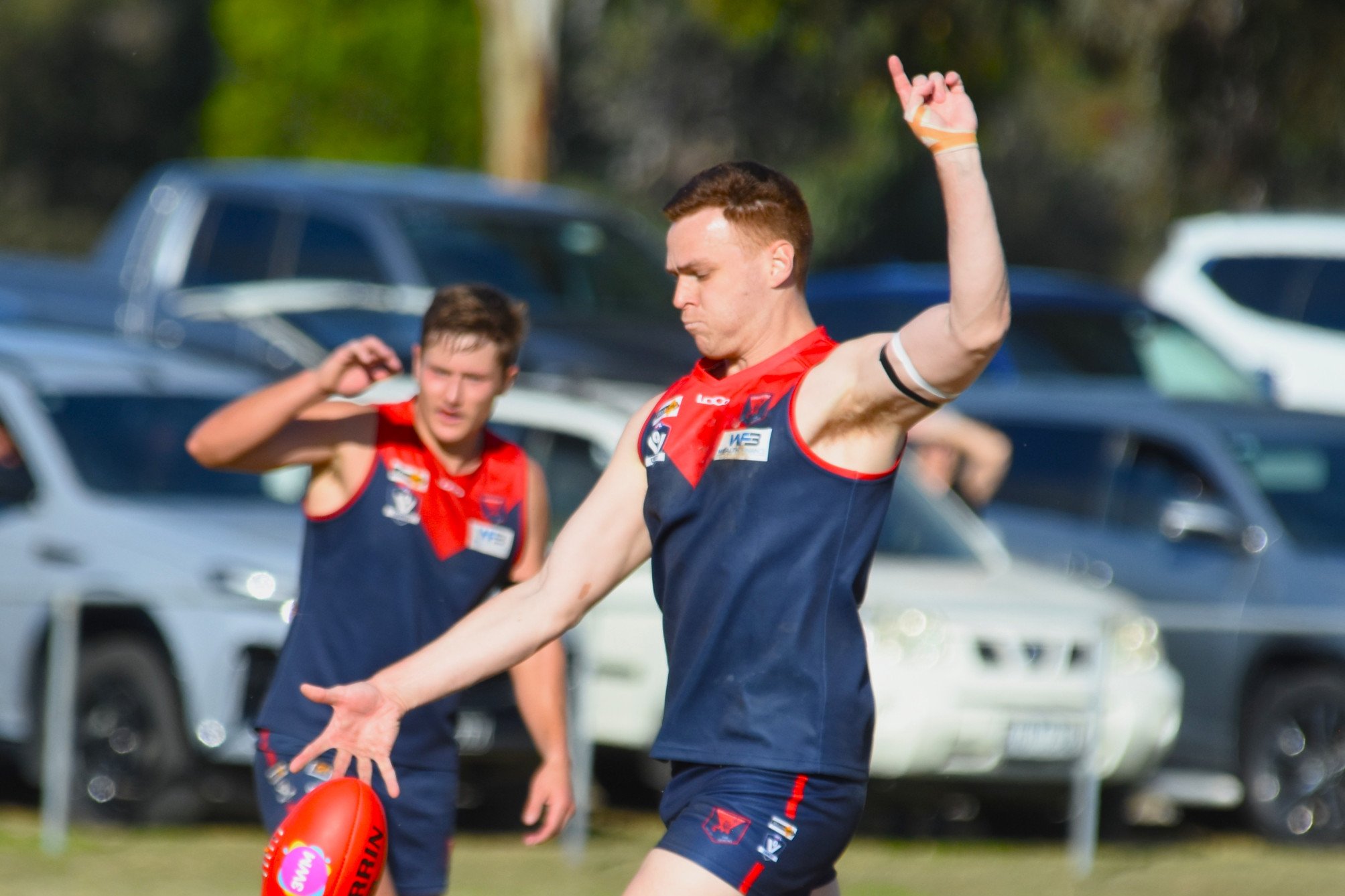 In his first season in the Horsham District Football Netball League, Laharum's Jack Fenner has already proven to be one of the most dangerous forwards, currently leading the league with 39 goals from eight games.
