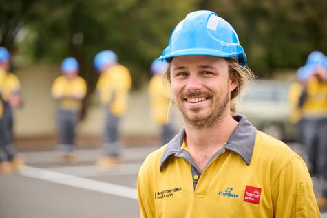Jimmy Clifford is an apprentice in Horsham with Powercor.