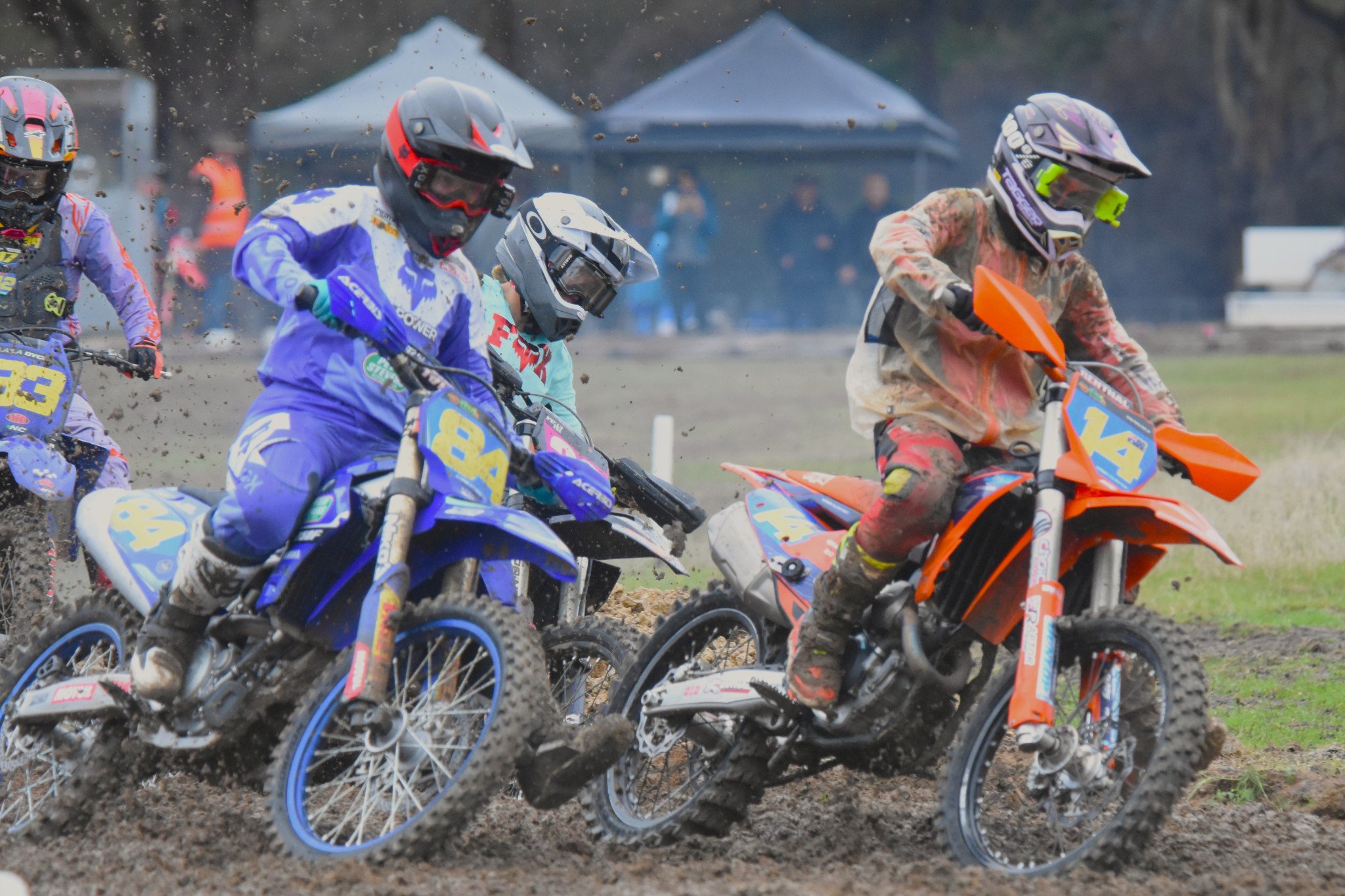 Some of the best motocross competitors from Victoria and interstate took to the track at Edenhope Motorcycling Club for round two of the senior Victorian Motocross Championships. Pictured is the start of race two of the ladies' division.