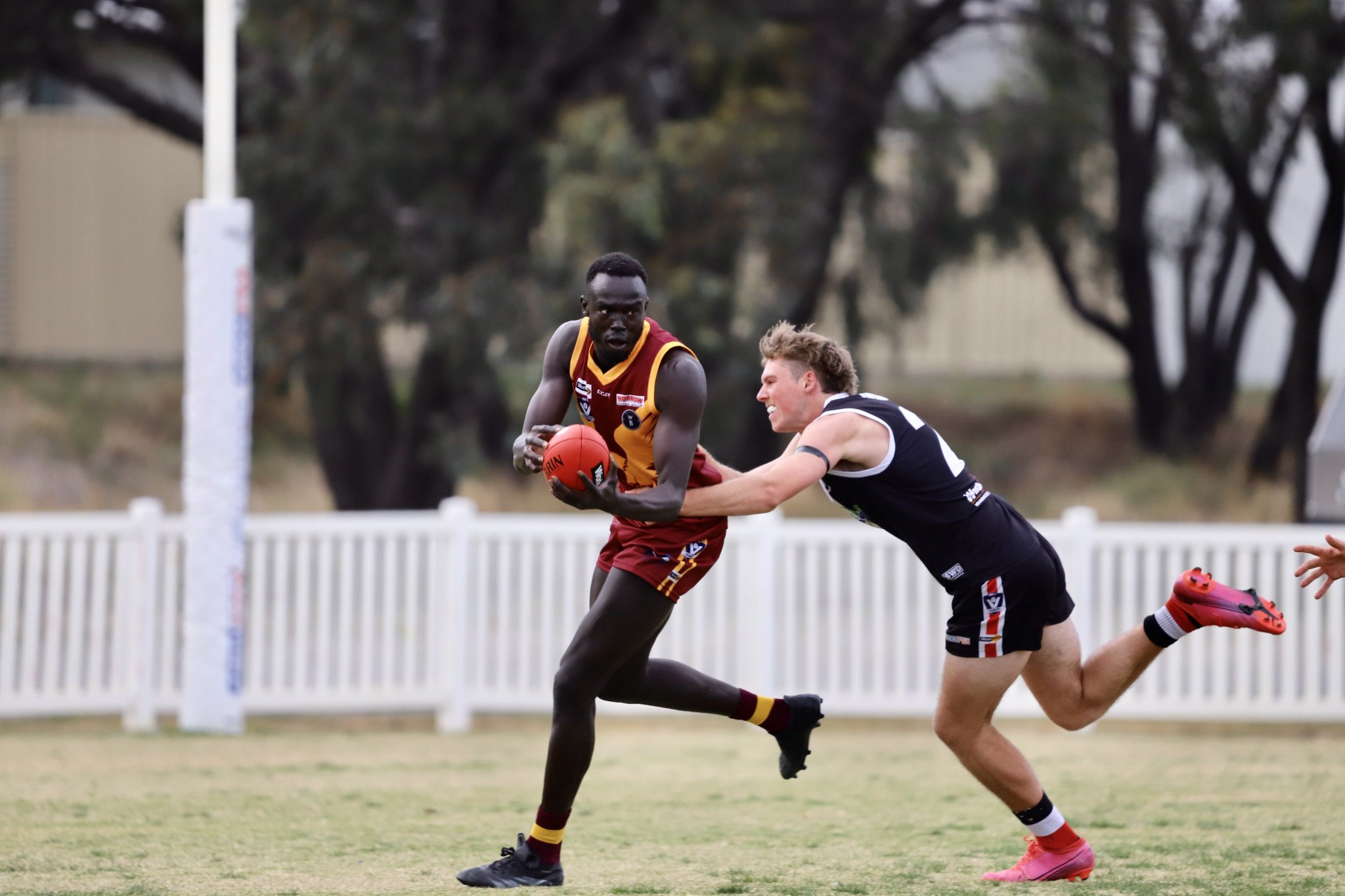 Recruit Machok Garang has been sensational for the Eagles this season.
