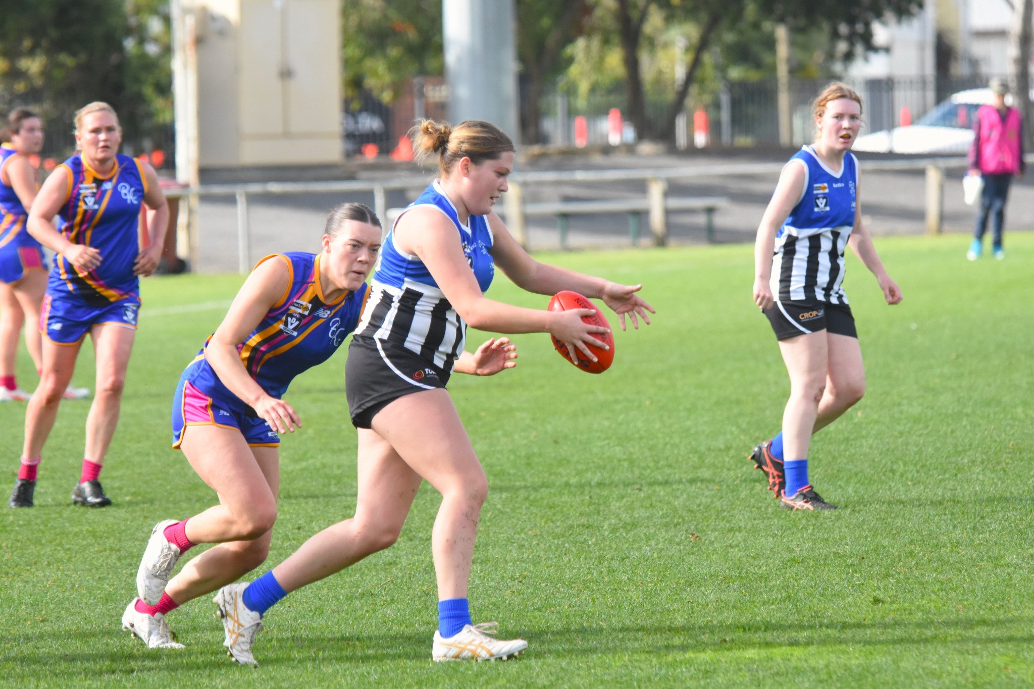 Minyip Murtoa forward Rhianan Woods (pictured) impressed in the side's round five victory over Natimuk United, leading the side with two goals.