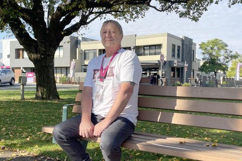 Uniting Vic Tas assertive outreach worker Glenn Kimberley.