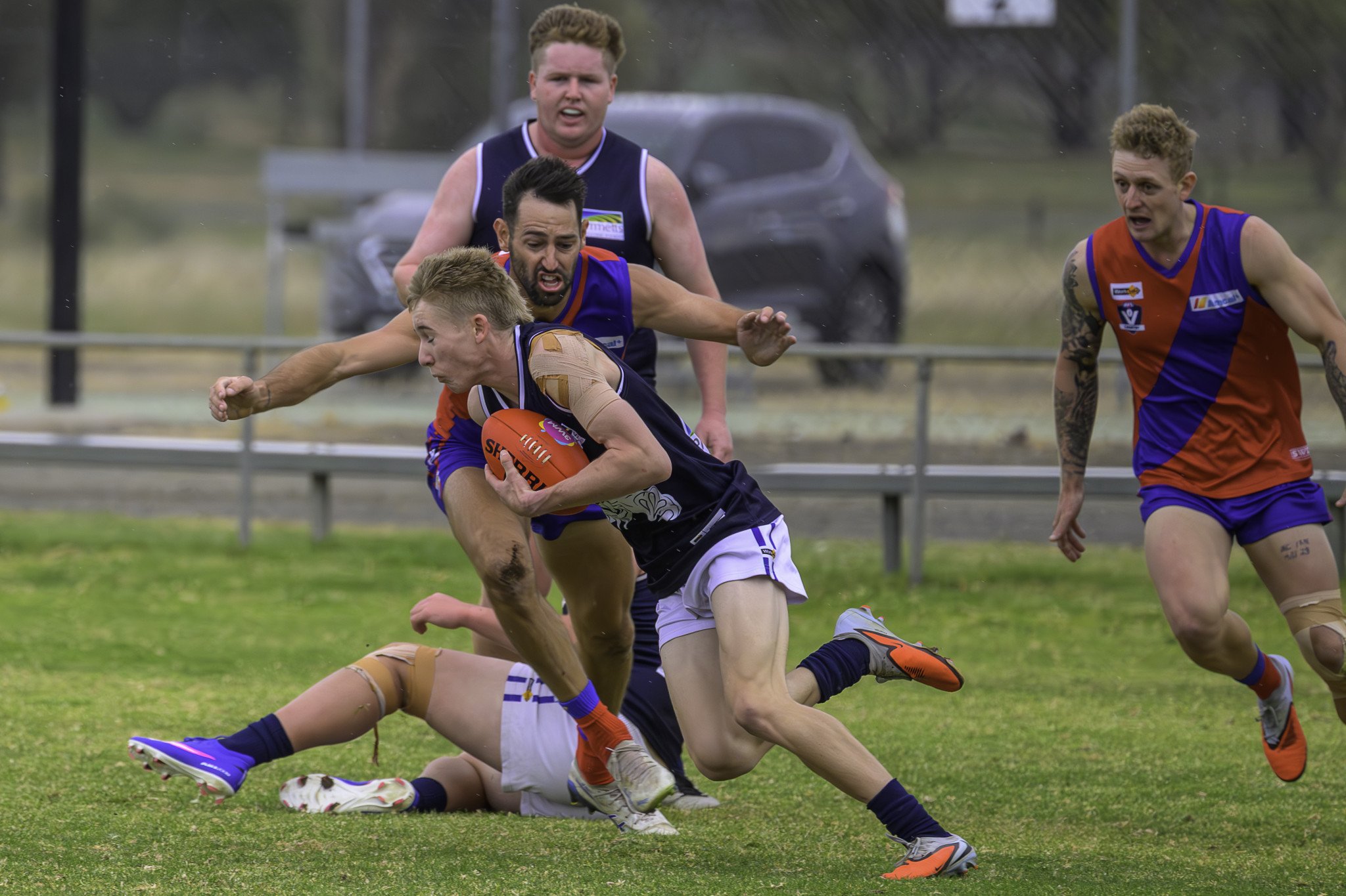 Kalkee's senior football side stay within the finals race after coming away with a 13.6 (84) to 7.7 (49) victory over Rupanyup in round 15.