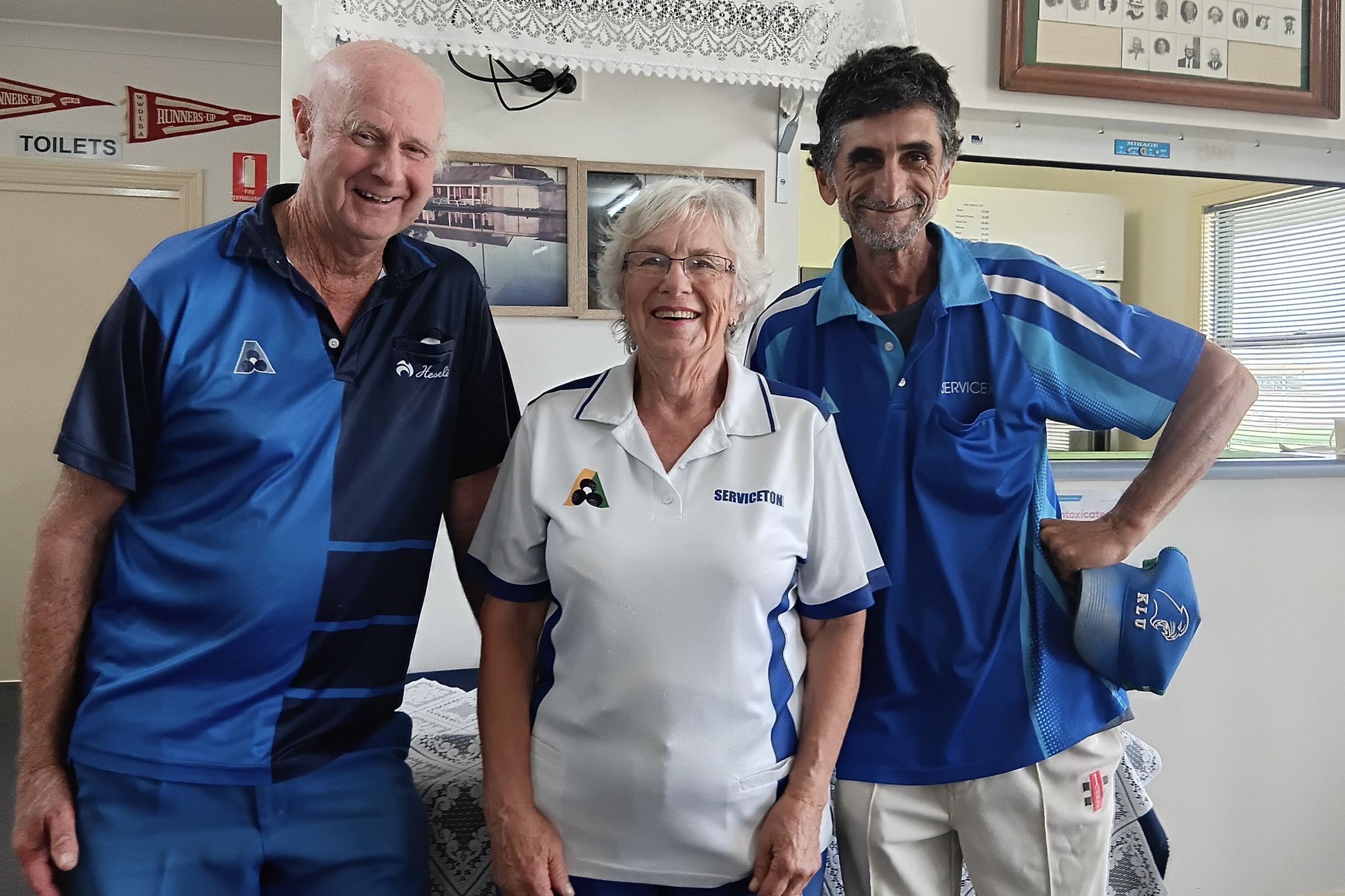 Leon Tink, Gwen Colwill and Jeff Palmer were the winners of Saturday club bowls at Serviceton with three wins on the day.