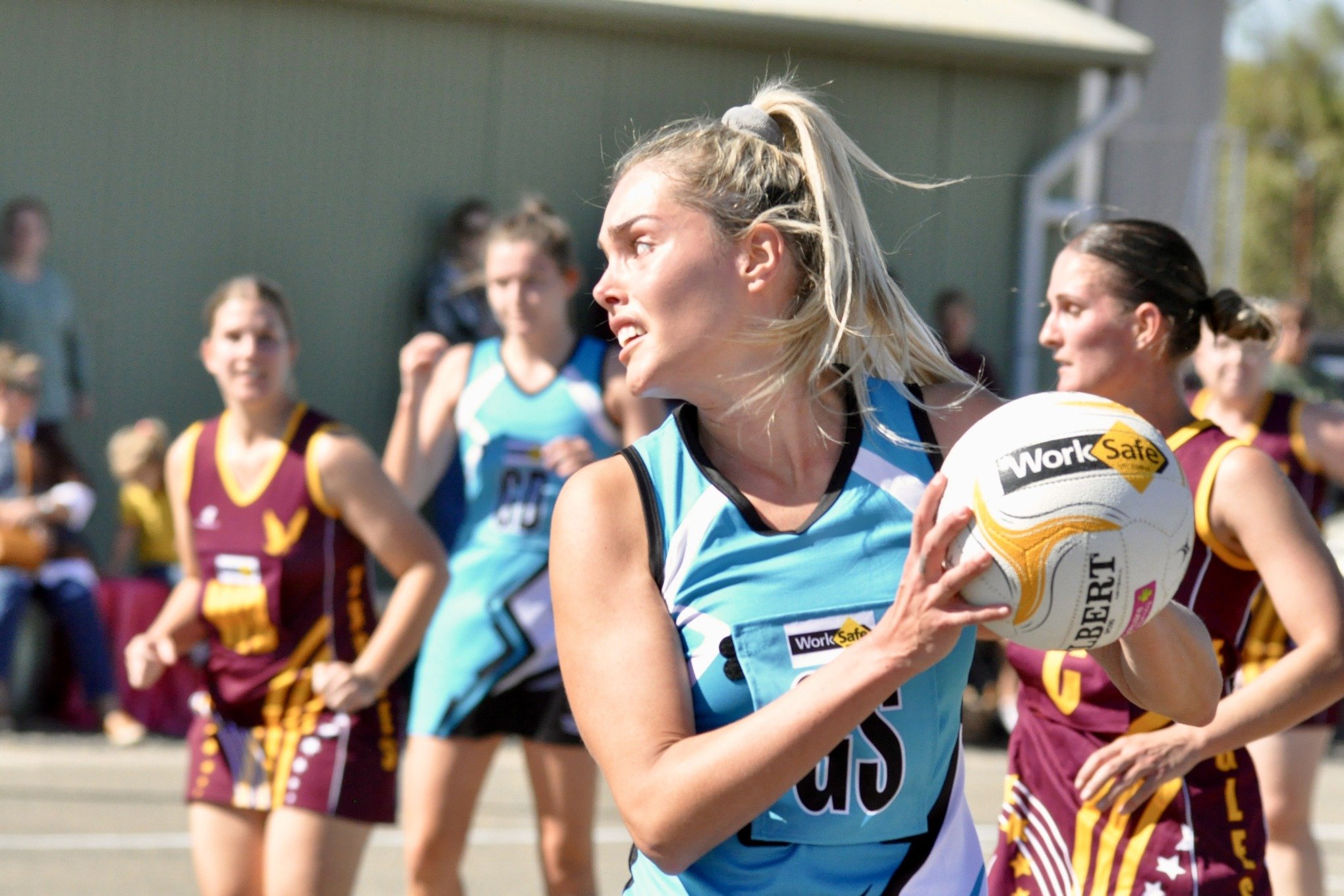 Recruit Sydney Thorogood was solid for the Thunder in attack.