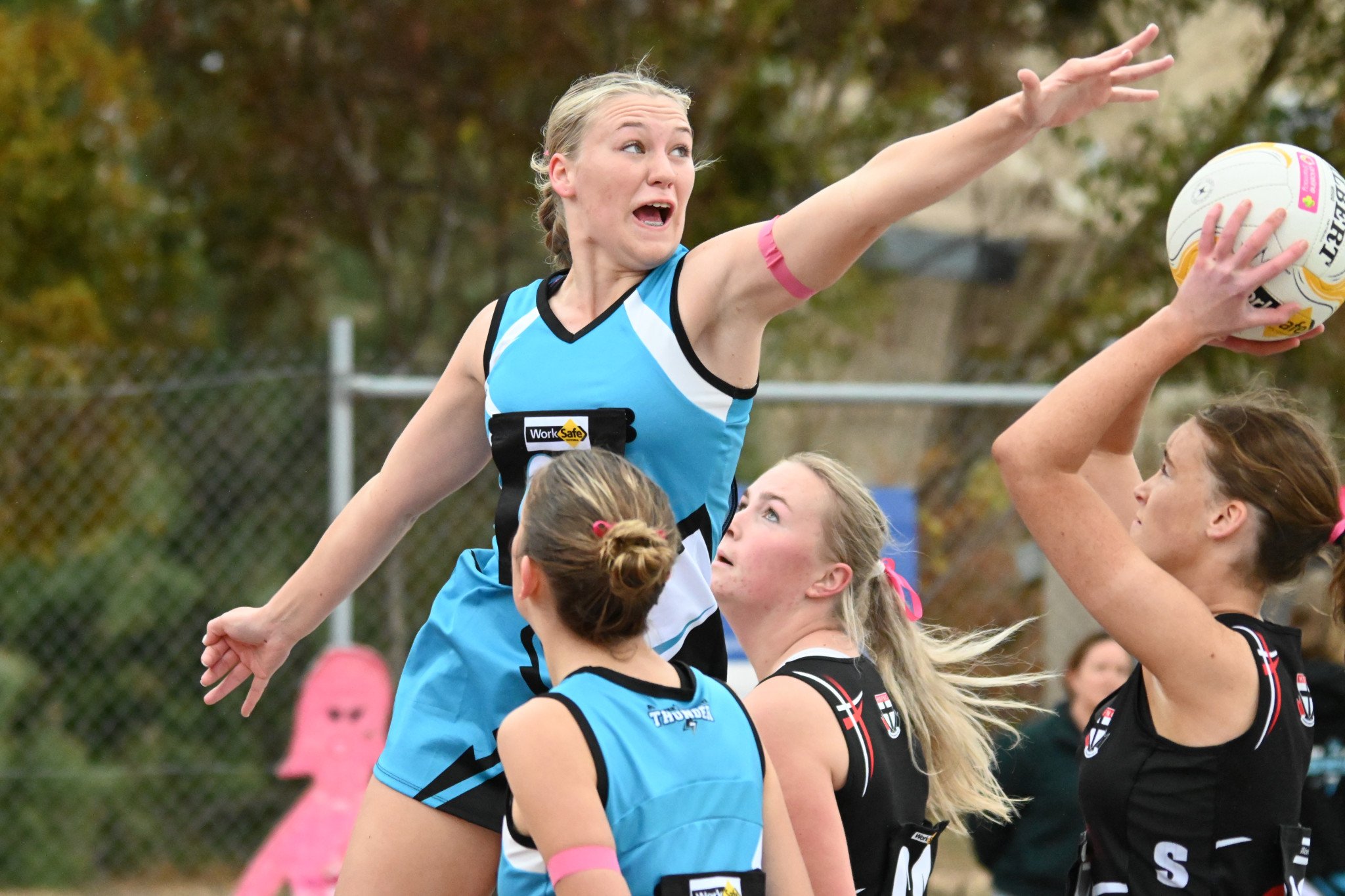 Thunder's Taya Horman was excellent in defence last Saturday. PHOTO: GEORGIA WARD