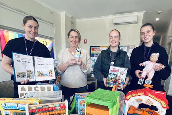 Grampians Health Edenhope staff Kendall Pickering, Jo Grant, Amber McClure and Daniella Macolino.