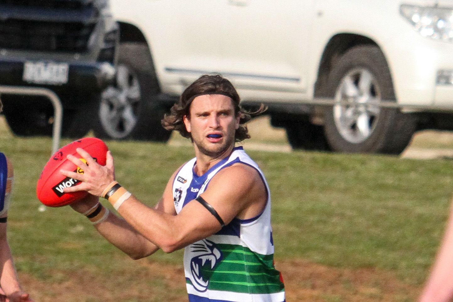 Tyler Roos, son of Tami, will suit up for the club's ladies day clash against Harrow Balmoral this Saturday. Photo from SYMONE MITCHELL.