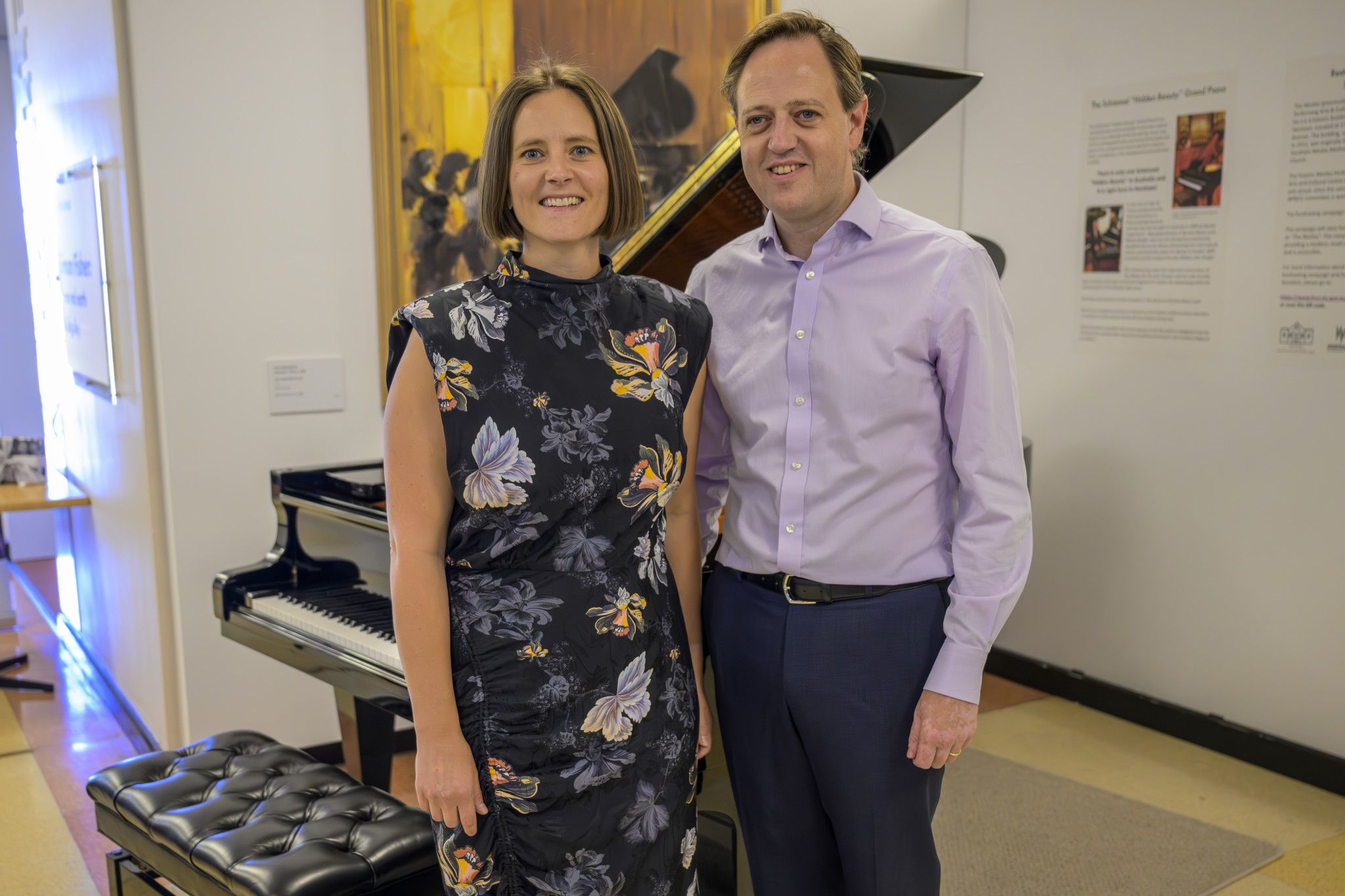 Performers Tegan Rudolph and Gavin Fry. Photo: ROBIN WEBB