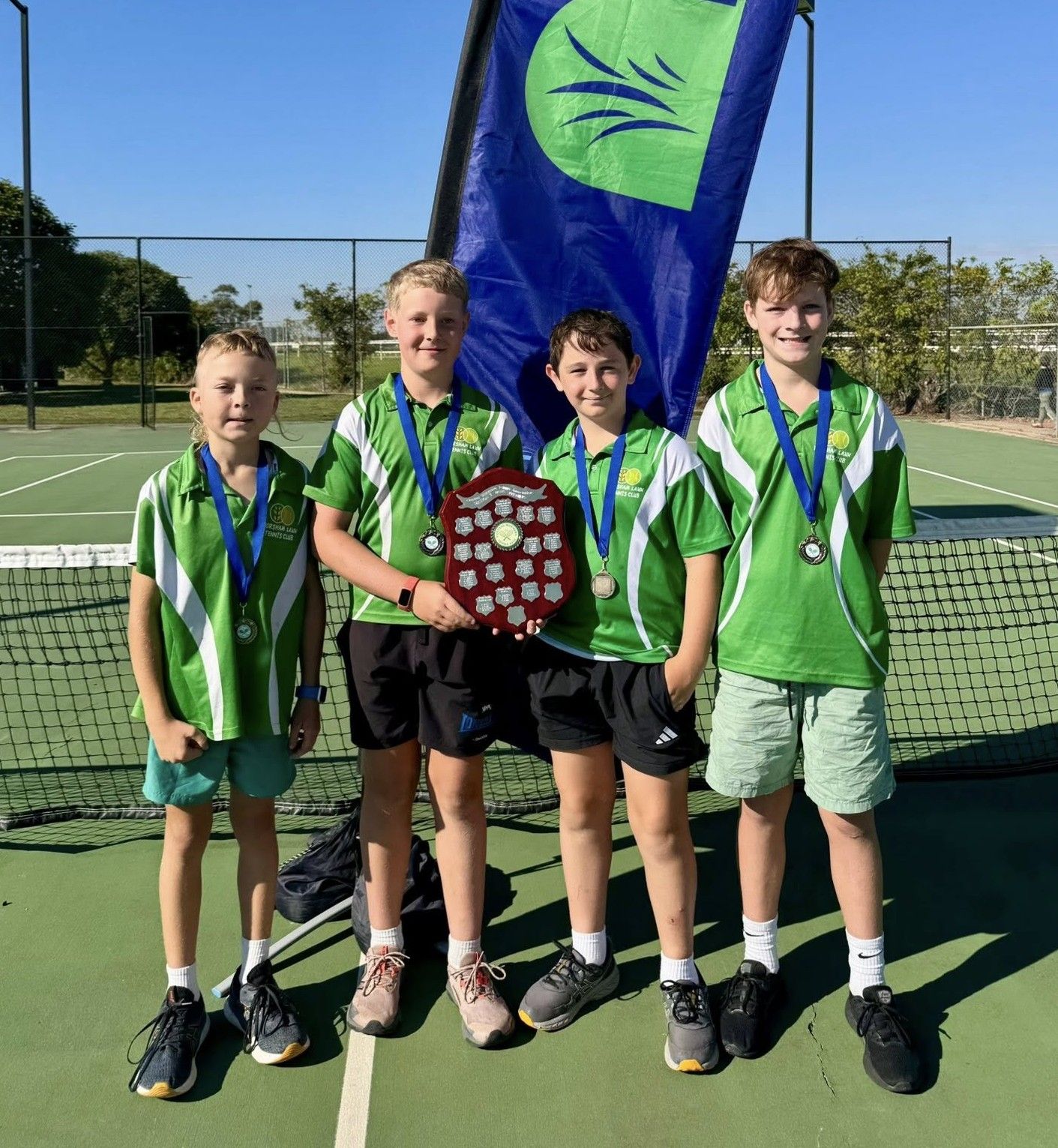 Section 3 Boys winners Horsham Lawn Green defeated Horsham Lawn Gold by one game to claim the premiership.