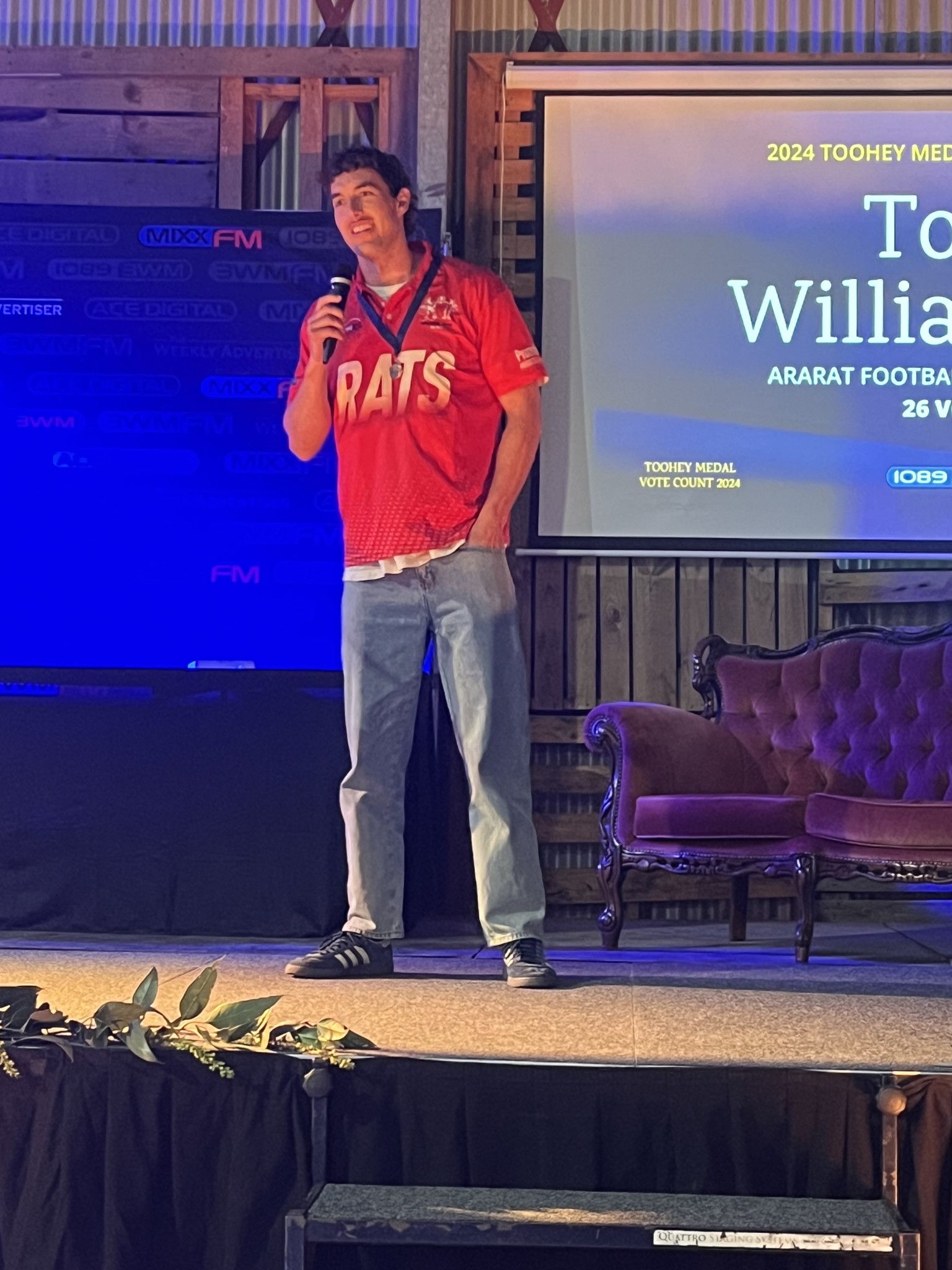 Senior football winner: Tom Williamson