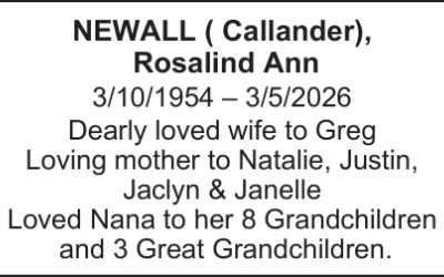 Newall, Rosalind Ann Death Noticepdf 1