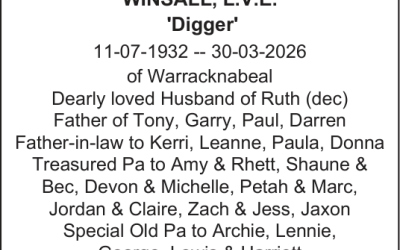 Winsall, Digger Death Notice Wb Gardiner Son 1