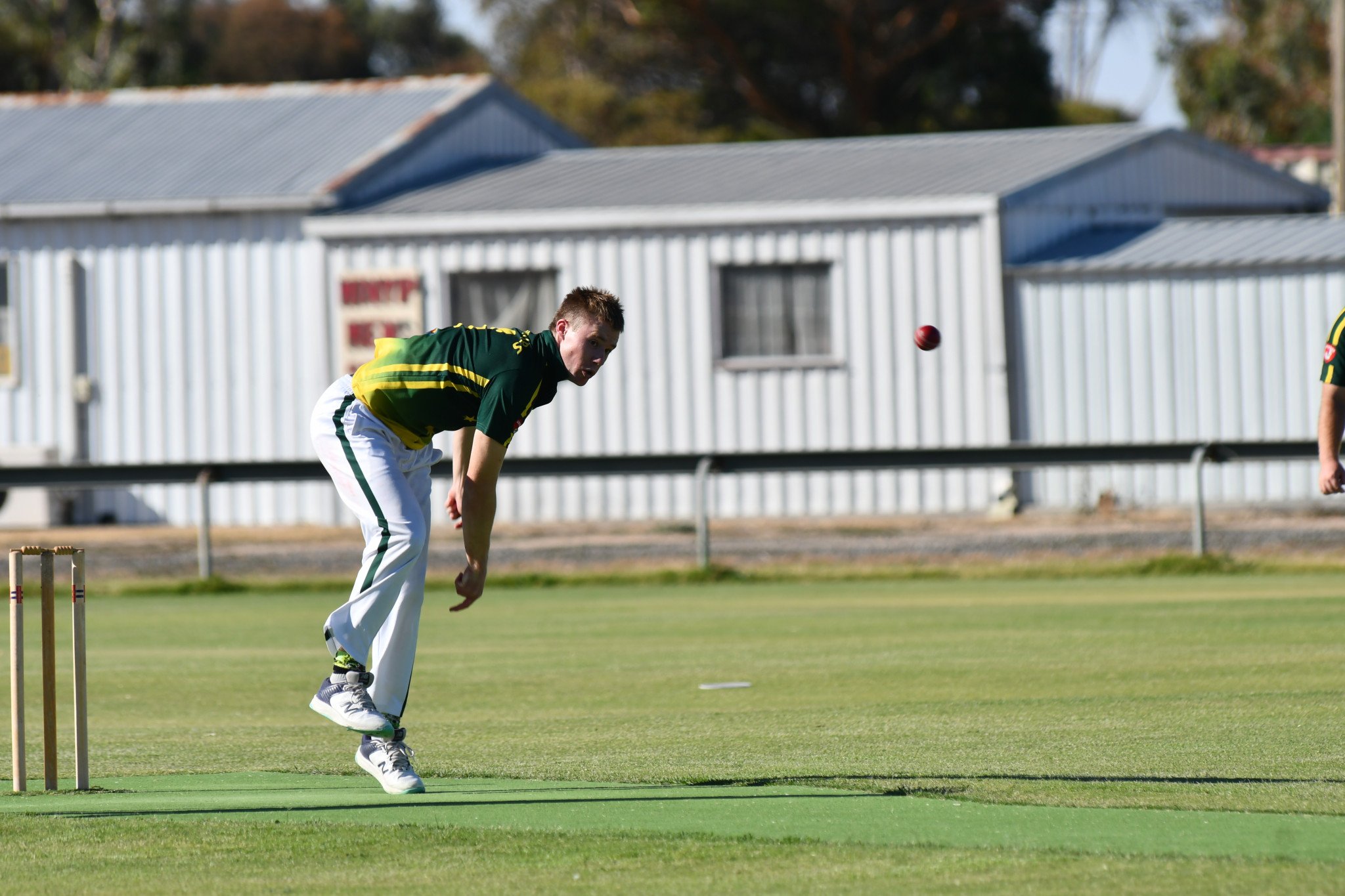 Xavier Bone (West Wimmera Warriors) took 2/9 (3.5). PHOTO: CHRIS GRAETZ